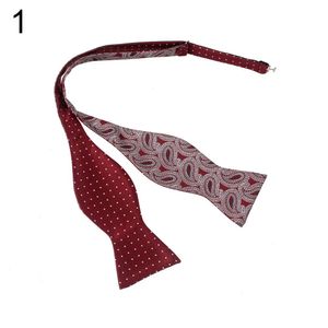 Män justerbar självbåge slipsar slips halskläder affär bröllop fest leveranser pojke bowties solid fjäril
