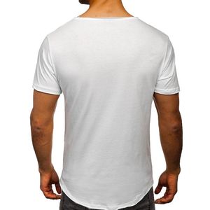 Herr t-shirts herr valentiner gåvor till honom manlig vår och sommar retro affärsresean resor multi knappar v hals fast färg t snabb se