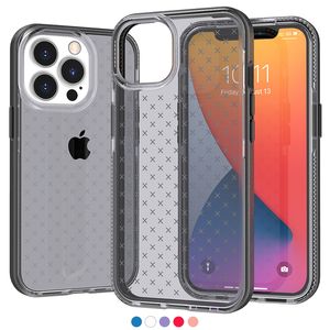 Custodie per telefoni con motivo a quadri in materiale morbido trasparente trasparente per iPhone 14 Pro Max Plus 13 12 11 Mini Cover antiurto TPU D30