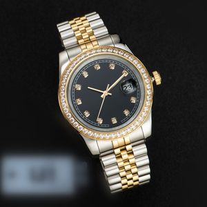 2813 Movimento Orologio 28/31MM Quarzo 36/41MM Automatico Donna/Uomo Lunetta Completa Acciaio inossidabile Donna Diamond Lady Impermeabile Luminoso Orologi da polso regali c13