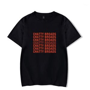 T-shirt da uomo 2022 T-shirt Chatty Broads Abbigliamento donna/uomo T-shirt manica corta con stampa 2D2
