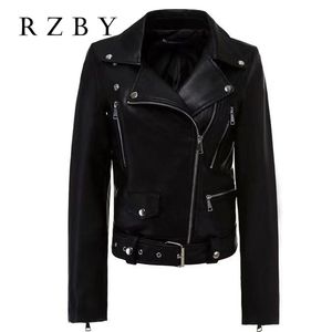 Rzby Women Gethine Leather Jacket للنساء