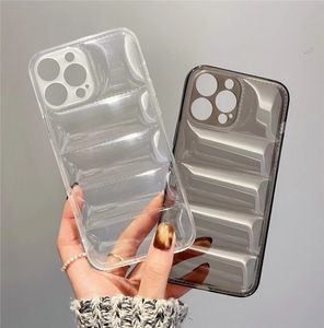 Capas de telefone Fashion The Puffer para iPhone 13 12 11 Pro Max Xs Xr 7 8 Plus Transparente TPU Back Cover