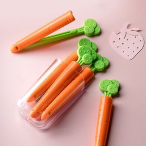 5PC Sealing Tongs Food Bag Clips Closure Cartoon Carrot Shape Moisture-Proof Clamp Fresh Keeping Clips Kitchen Accessories DHL FREE Y01