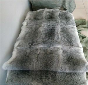 Cobertores 100% reais de peles macio macio com tapete com tampa xadrez macio macio sofá de aço de aço cinza