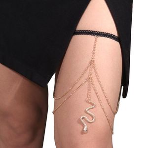 Belts Sexy Dangle Snake Tassel Leg Chain Women Gothic Thigh Garter HarajukuBelts