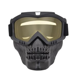 Gafas tácticas de visión nocturna de gafas al aire libre con máscara de calavera extraíble gafas de disparo anti-impacto anti-impacto