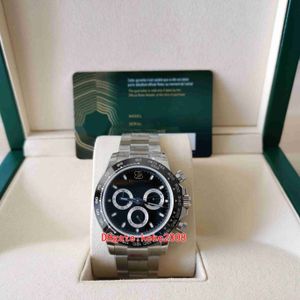 EWF Factory Mens Watch Cal.4130 40mm Cosmograph 116500 Chronograph Exakt kort Luminova keramiska mekaniska automatiska klockor män man armbandsur