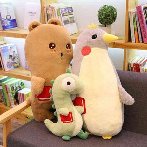 CM Kawaii Dinosaur Penguin Bear Plush Dolls Söta dino supermjuka kramar födelsedagspresent till barn nordisk dekor j220704