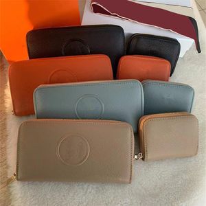 Designer Women Man 4 colors Wallets card bags coin fashion casual short long leather zipper purse Wallet with box