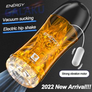 Galaku Energy maschio masturbazione tazza tasca tasca vagina proiettile vibratore vibratore stimolatore aspirapolvere aspirare giocattoli sexy orali per uomini