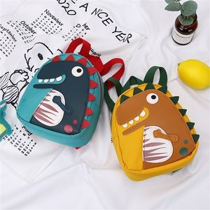 Cute Cartoon Dinosaur Baby Backpacks Kindergarten Schoolbag Children Boys Girls School Bags Adjustable Animals Kid Backpack 220630