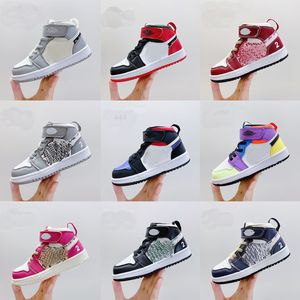 Wholesale 2022 Designer kid shoes multicolor Oreo Velcro single button children's shoe Grade school boys sneakers store size22-37