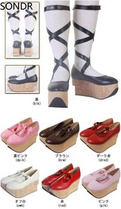 Elbise Ayakkabı Bayan Platformu Sallanan At Takunya Cadılar Bayramı Yüksek Topuk Pompaları Sandalet S-kayışları Lolita Cosplay Creepers Japon HarajukuDress