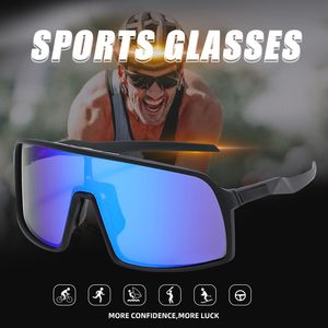 Очки двойной ширины, фирменные солнцезащитные очки, двойные широкие поляризационные зеркальные линзы, оправа tr90, защита uv400