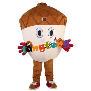 Costume da bambola mascotte 937 Costume da mascotte di legno di nocciola di nocciola di ghianda Nocciola Costume adulto per bambini