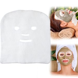 Maschera facciale in garza pretagliata 100% cotone Trattamenti ad alta frequenza Foglio di carta spa pretagliato da 100 pezzi Garza per ragazze Donne Salone di bellezza Strumenti per la cura della pelle