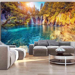 Tapestry Waterfall Tapestry Hippie Forest Lake Mountain Wall Hanging Large Land