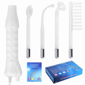 High Frequency Electrotherapy Electrode Light Acne Wand Skin Care Spot Remover Facial Spa Beauty Machine Face Clean 220520