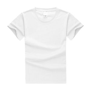 Sublimering 100% Polyster T-shirts T-shirt Hem Garden 160gsm Värmeöverföring Utskriftsämnen Vitskjorta Mjuk högkvalitativ DIY