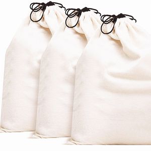 Cotton Breathable Drawstring Bag Dust Covers Large Cloth Storage Pouch String Bag for Handbags