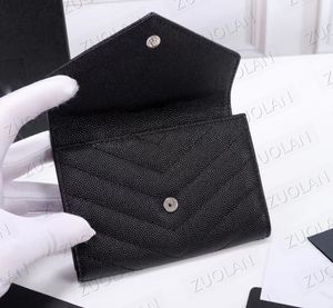 414404 top quality zipper Designer Coin Purse short wallets mens for Women leather Business credit card holder Full Leather Luxury312a