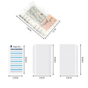 GRANDE BIPER Binder PVC Notebook Cover Orçamento Envelope System Plangets Sheets Sheets Labelsgift