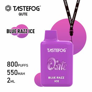 Tastefog 2％nic使い捨てベイプペン800パフ2ml電子タバコ15フレーバー工場卸売価格