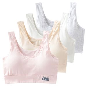 Girl's Sport Camisoles Bras Teenager Training Bra Clothing 7-14 Years Adolescente Kids Underwear Push Up Teens Student Girl Bra with Chest Pad