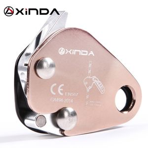 Xinda Professional屋外ロッククライミングマウントセルフロック自動ロッキングカラビーナーアンチフォール保護把握ロープギア220401