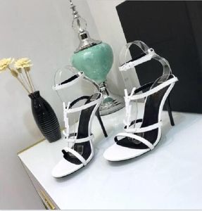 Luxe Merken Lakleer Sandalen Schoenen designer tassen schoenen sandaal Trouwjurk Hoge Hakken open tenen naaldhak Feest Bruiloft Kantoor Pumps maat 35-44 Met Doos