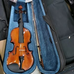 Violino de ponta 4/4 Faixa completa de violino retrô violino adulto de madeira maciça violino profissional 4/4 instrumento de cordas
