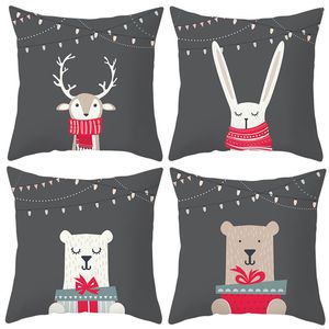 Christmas Pillowcase Cushion Cover Merry Decorations for Home Navidad Cristmas Ornaments Year Xmas Gifts Y201020