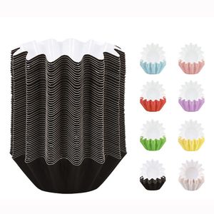 Wave Cupcake Liners Paper Baking Cups Muffin Wrappers Greaseproof Brioche Mold Cake Case Trays Holder KDJK2203