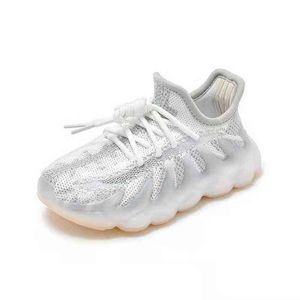 2022 New Spring/Autumn Children Shoes Toddler Boys Girls Sneaker Mesh Treasable Fashion Nasual Kids Shoes 27-41 G220517