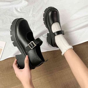 Dres Shoe New Lolita Shoe Japońska Mary Jane Women Vintage Girl Student JK mundure platforma Cosplay High Heel Size 42 220723