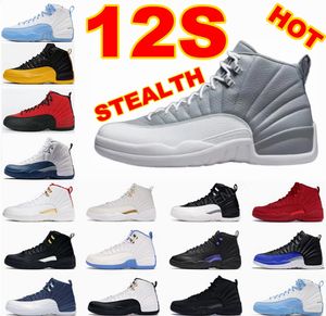 12s Stealth Hyper Royal Basketball Shoes Emoji Gold University Blue Driftwood Laser Metallic Reverse Taxi Black Playoff Royalty Winterized Dark Knight Sneakers