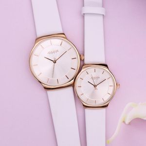 Wristwatches Classic Men's Watch Women's Japan Quartz Couple Hours Fine Business Real Leather Clock Lover's Gift Julius BoxWrist