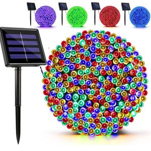 Strings 400LED Outdoor Solar Garden Light String Lights LED Decorazione impermeabile Festa di nozze Albero di NataleLED