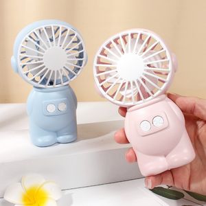 El Usb Mini Fan Taşınabilir USB Şarj Fanı Yaratıcı Mini Küçük Fan Mancınık Gece Lambası Ile Cep Masaüstü Rüzgar