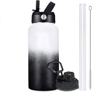 304 Stainless Steel Vacuum Large Capacity Gradient Thermos Water Bottle Outdoor Sports Water Bottles Insulation Cup YS0022(Ocean)