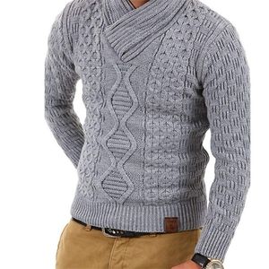 Zogaa Sweater Men Men Casual Turtleneck Pullover Men Autumn Slim Fit Sleeve Longa Jumper Menores de Cashmere Pull Homme 201126