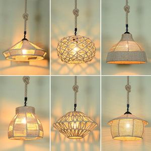 Pendellampor loft lampa retro industri rep klädkärl