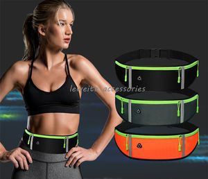 Cell Phone Cases Fanny Pack for Mens Women Hiking Sports Waist Bags Reflective Runners Belt Jogging Pocket Belts with Adjustable Strap for Running Walking Traveling