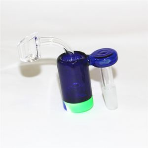 Bunter Glas Aschenfänger Shisha Bubbler 14mm 18mm Männlich Weiblich Calabash Ashcatcher Schalen Für Glas Wasser Bong Dab Rig Rauchen Rohr