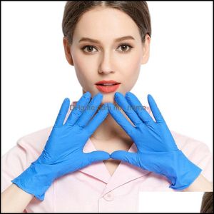 Stocks Pvc Nitrile Gloves Food Grade Waterproof Allergy Work Safety Disposable Mechanic Latex Exam House Boxing Drop Delivery 2021 Kitchen S