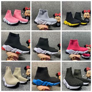 Fashion designer big Infants Sock Shoes for Boys girls Socks youth basketball Trainers Teenage Light comfortable solid Running toddler track sneakers sizes 24-35