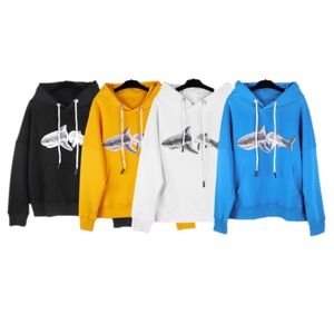 Erkek Hoodies Köpekbalığı nakış Kadın Sonbahar ve kış Hoodie gevşek Hip Hop Yüksek Kaliteli kazak Kazak Çift kap Uzun Kollu Moda Çiftler Üst AB Boyutu