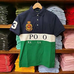 Men's Polos Designer Fashion Colorful Embroidery S-5Xl Mens Slim Fit Short Sleeve Polos Shirts 2023