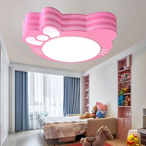 110V220V Children's room ceiling lights Kitty cat light bedroom lamps ketty cartoon light 18W 24W led lamp